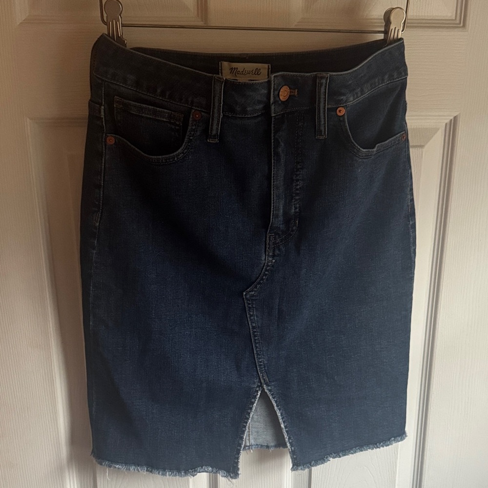 Madewell Dark Blue Pencil Skirt